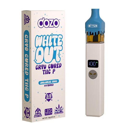 Dozo White Out Cryo Cured THC-P Vaporizer - 3500mg Avalanche Kush (H)