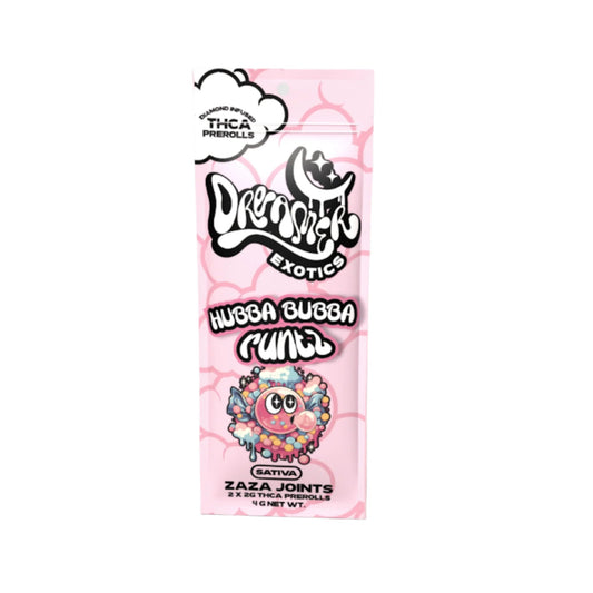 Dreamer Exotic Diamond Infused THC-A Pre-Rolls - 4g (2ct) Hubba Bubba Runtz (S)