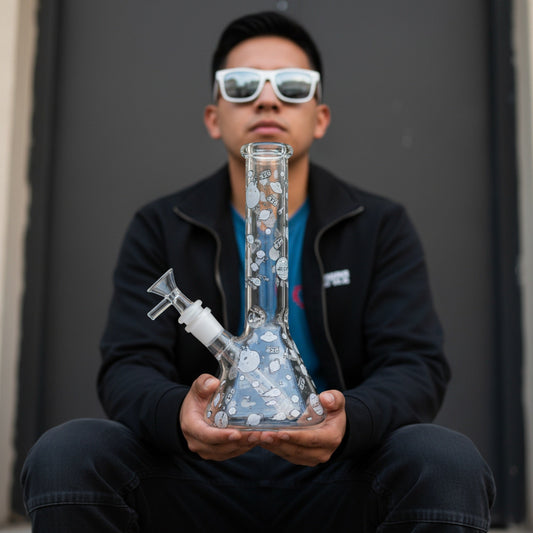 E420 Glow in the Dark Universe Bong - 10in