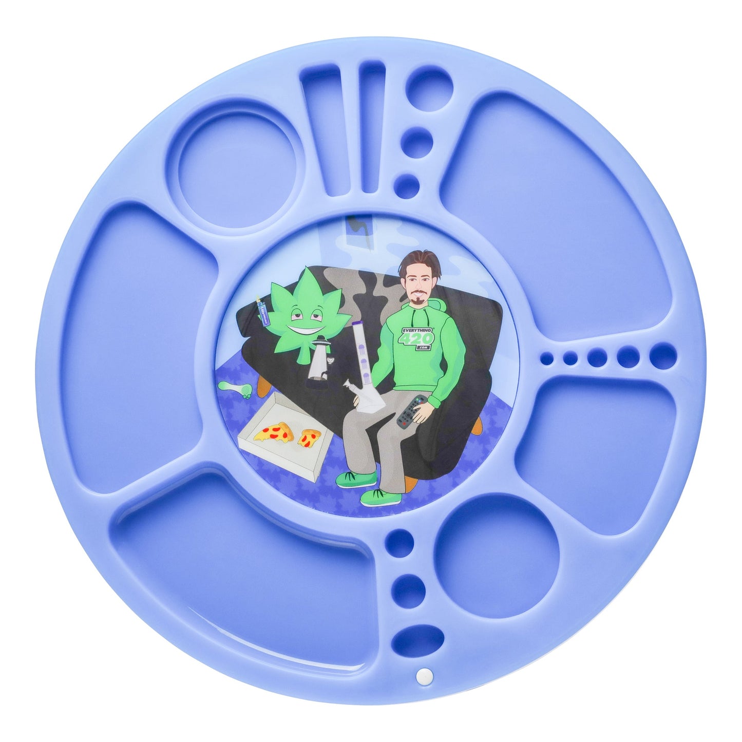 E420 Lit Roller Tray Blue