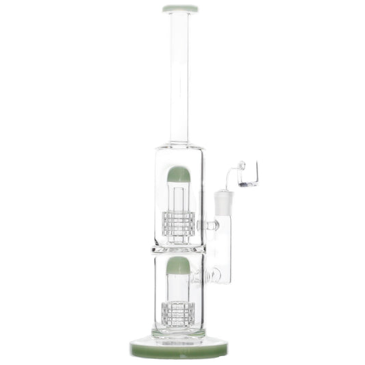 Enter The Matrix Percolator Bong - 13in Jade Green