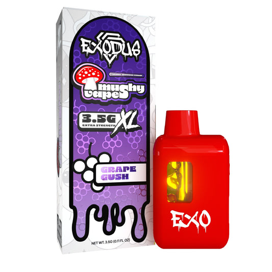 Exodus Mushy Premium Mushroom XL Vaporizer - 3500mg Grape Gush