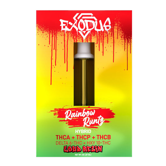 Exodus THC-A Cartridge - 2000mg Rainbow Runtz