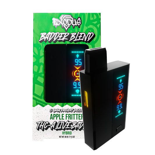 Exodus THC-A Live Resin Badder Blend Vaporizer - 5000mg Apple Fritter (H)