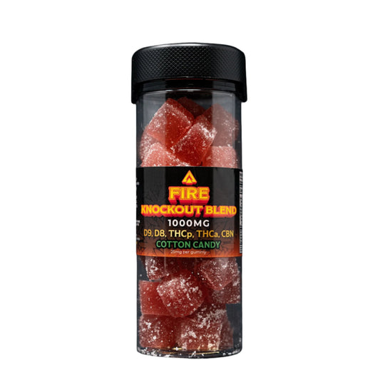 Fire Knockout Blend Gummies - 1000mg (40ct) Cotton Candy