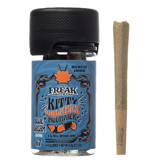 Freak Brothers Kitty Walkers THC-A Pre-rolls - .7g (7ct) Blue Dream