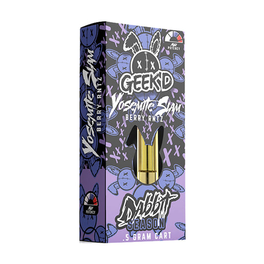 Geekd Dabbit Season THC-A Cartridge - 500mg Yosemite Slam Berry Rntz
