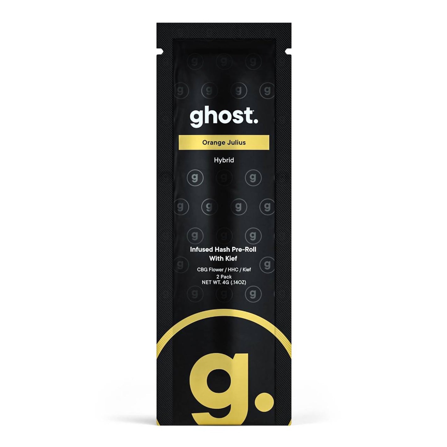 Ghost HHC + CBG Infused Hash Pre-Rolls w/Kief - 2g (2ct) Orange Julius (H)