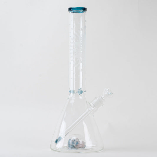 Glassfinity Beaker Bong - 16in Blue