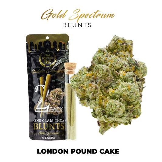 Gold Spectrum THC-A Blunt - 1g (2ct) London Pound Cake (H)