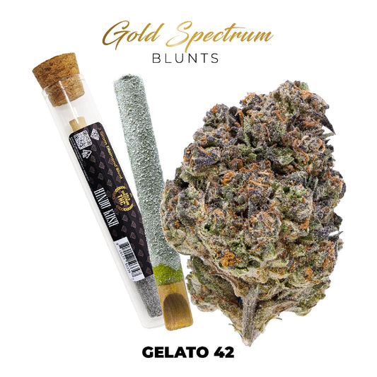 Gold Spectrum THC-A Diamond Infused Blunt - 2g Gelato 42