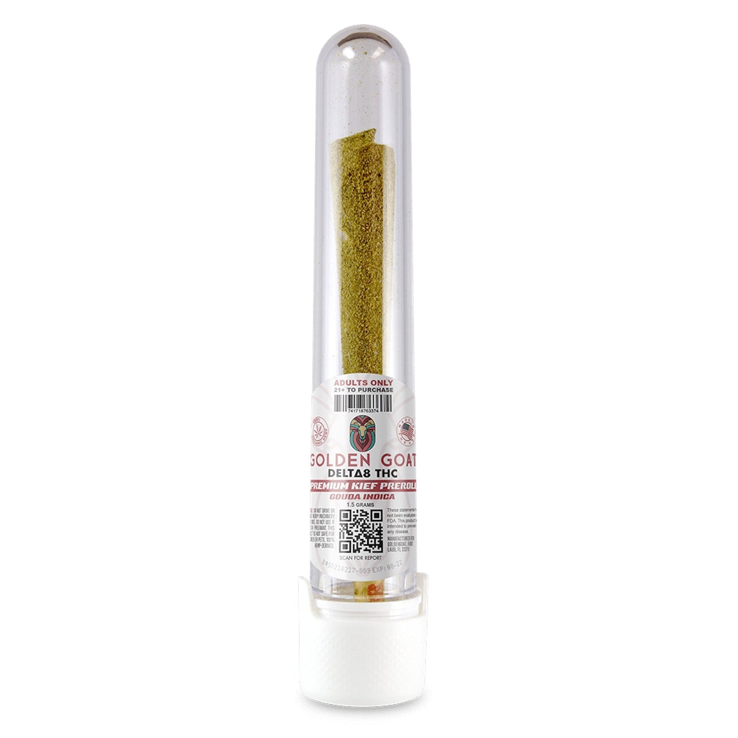 Golden Goat Delta 8 Kief Doobie - 1000mg Gouda