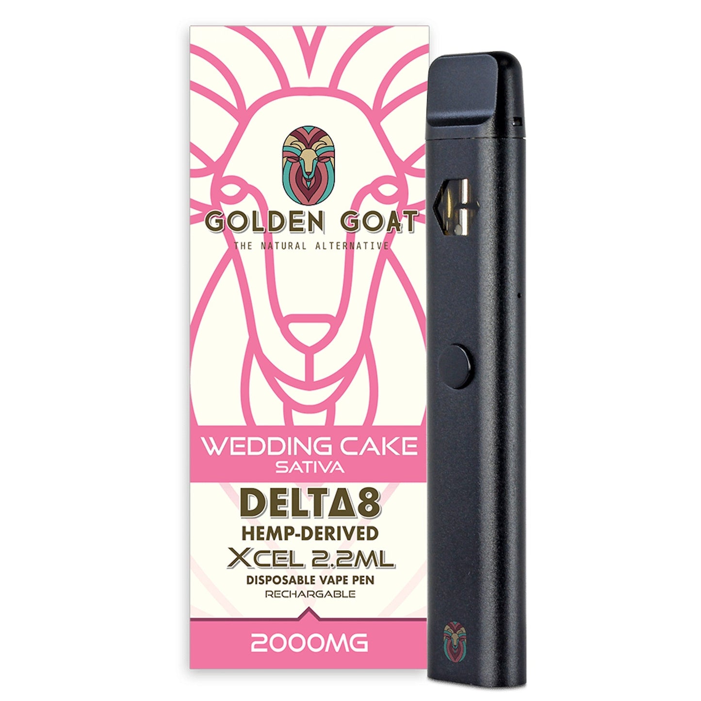 Golden Goat Delta 8 Vaporizer - 2000mg