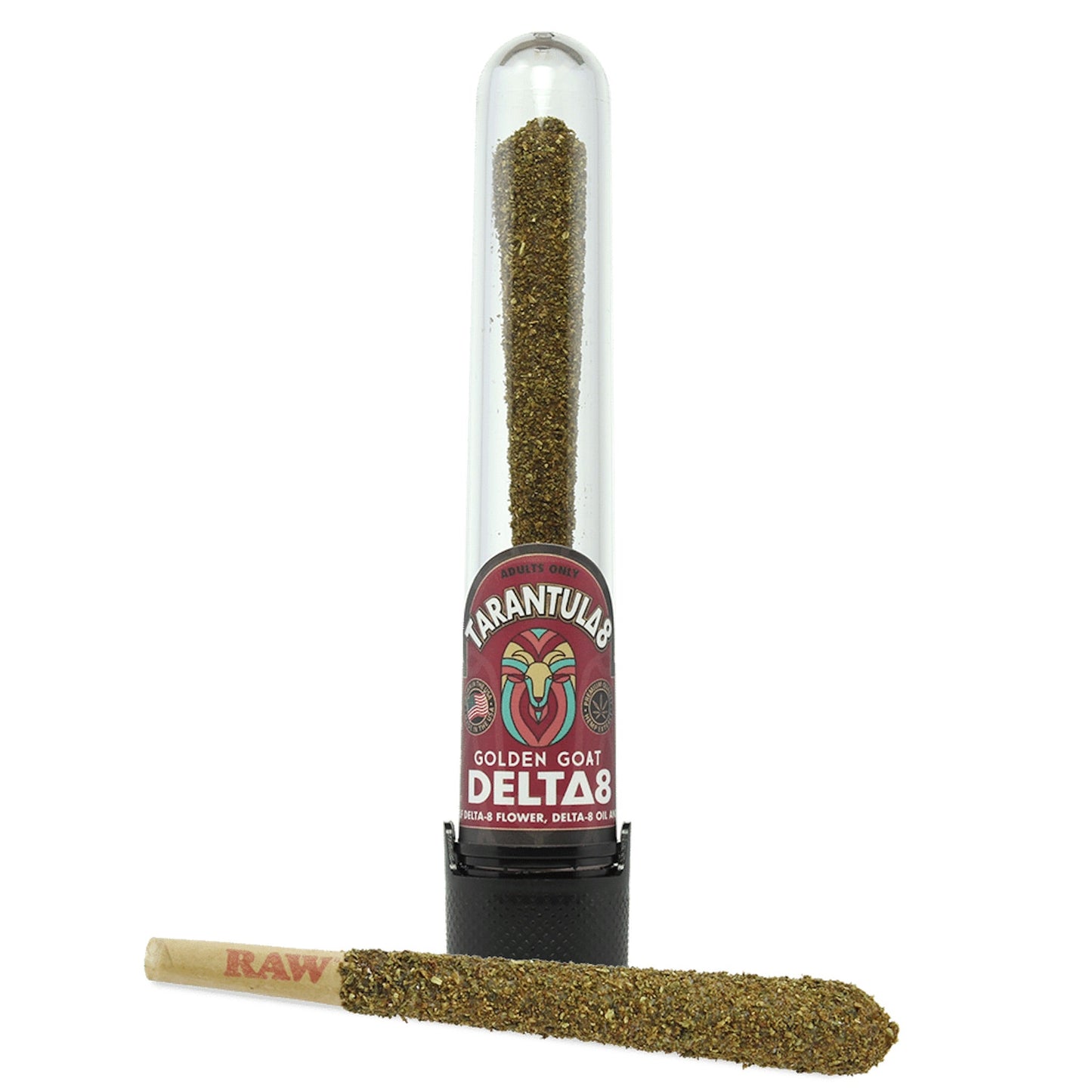 Golden Goat Tarantula Delta 8 Pre-Roll - 2000mg Indica