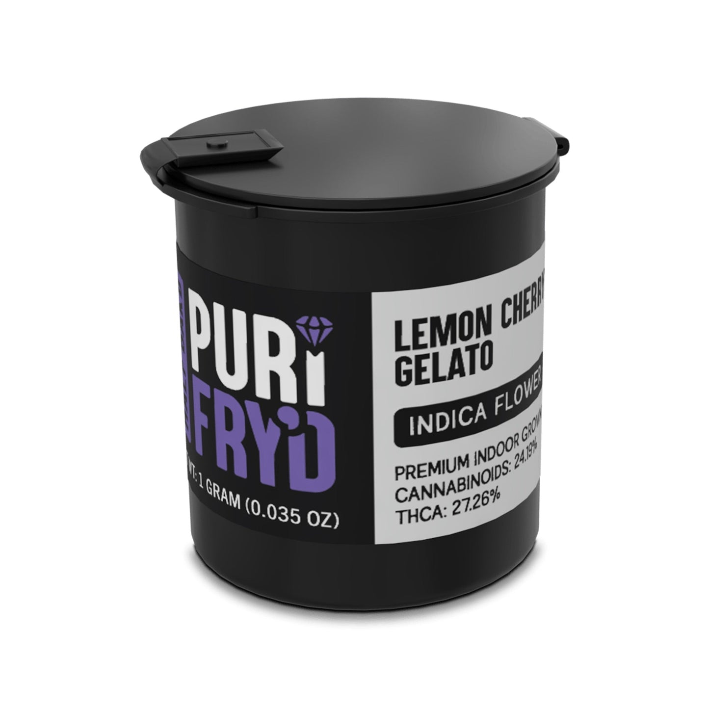 Half Bakd Puri Fryd THC-A Flower - 1g Lemon Cherry Gelato