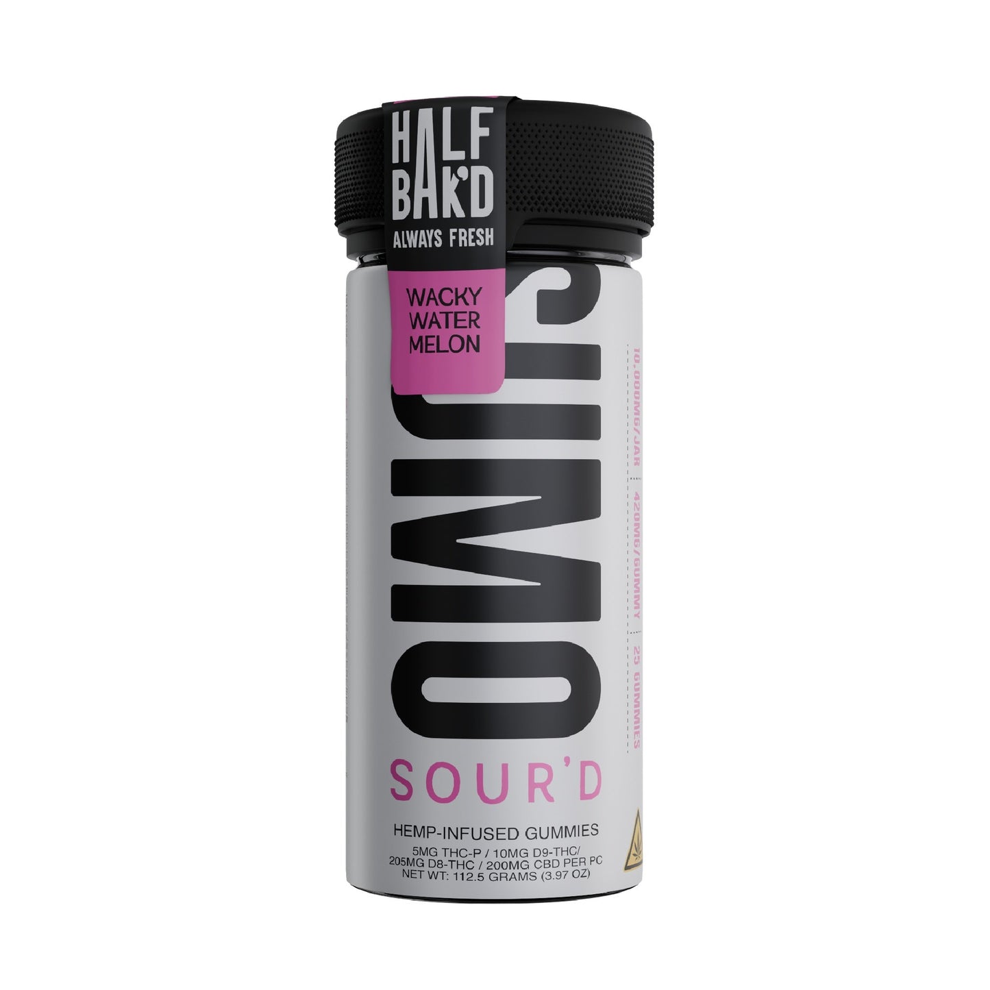 Half Bakd SourD Sumo THC Gummies - 10.000mg Wacky Watermelon
