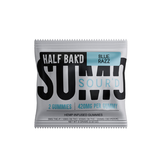 Half Bakd SourD Sumo THC Gummies - 2000mg Blue Razz