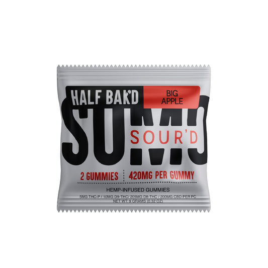 Half Bakd SourD Sumo THC Gummies - 2000mg Big Apple
