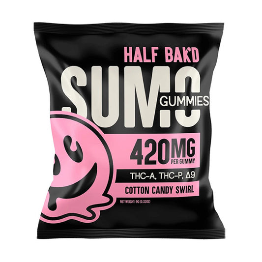 Half Bakd THC-A + Delta 9 Sumo Gummies - 2ct Cotton Candy / 1 Pack