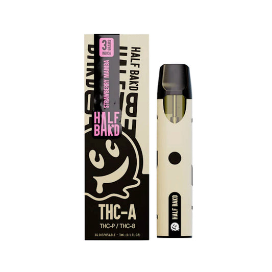 Half Bakd THC-A Vaporizer - 3000mg Strawberry Mamba