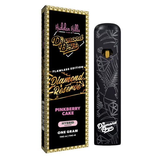 Hidden Hills Diamond Reserve THC-A + THC-H Vaporizer- 1000mg Pink Berry Cake (H)