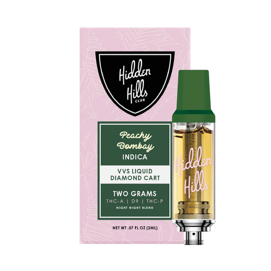 Hidden Hills Night Night VVS Liquid Diamond Cartridge - 2000mg Peachy Bombay (I)