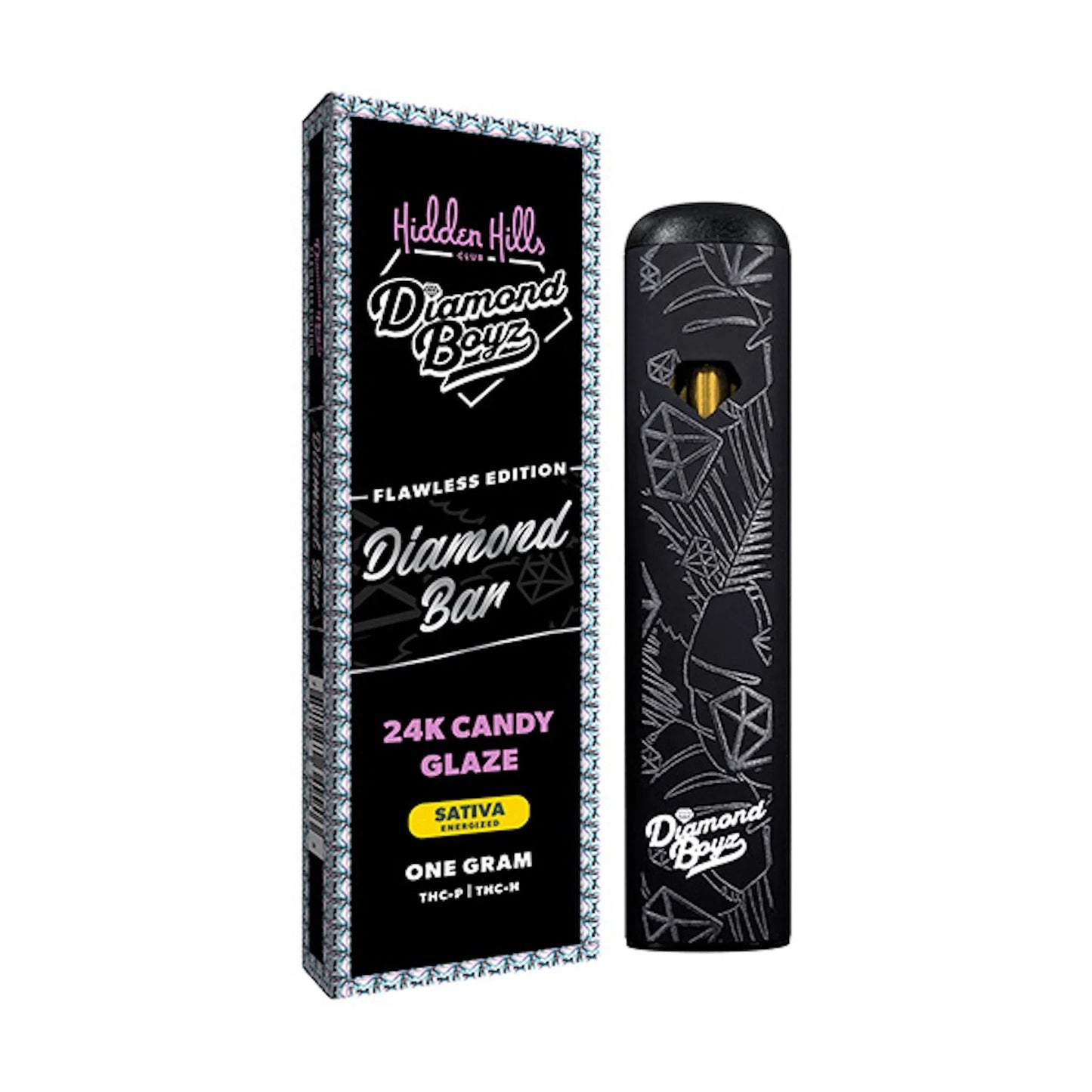 Hidden Hills THC-A Diamond Bar Device - 1000mg 24K Candy Glaze (S)