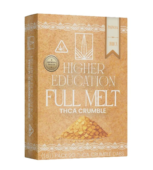 Higher Education Full Melt THC-A Crumble - 2g Papaya (I)