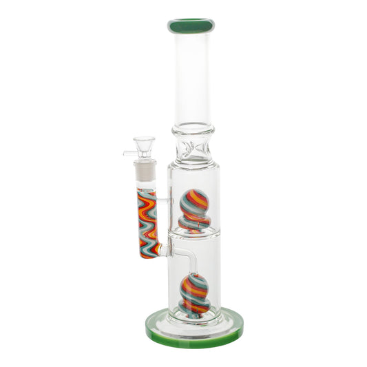 Huge Straight Tube Barbershop Bong - 16in