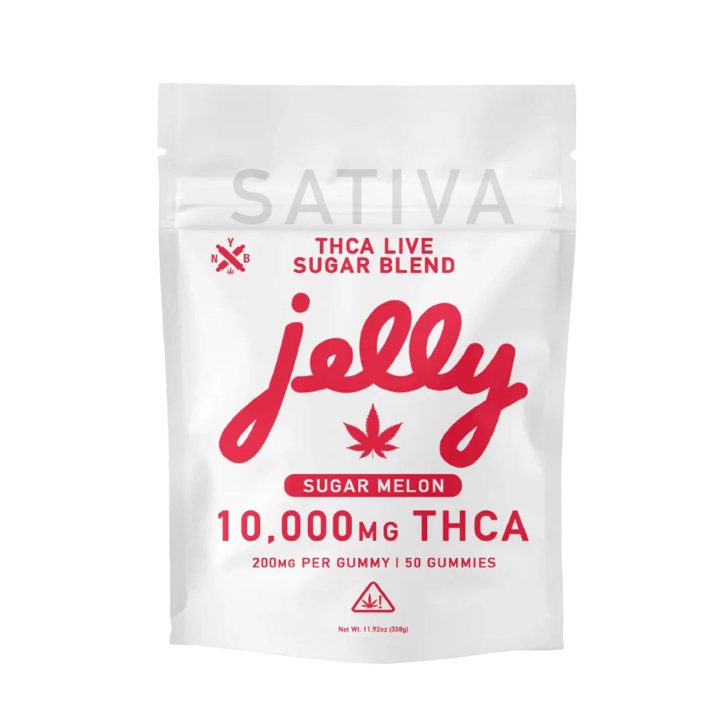 Jelly Sugar Blend THC Gummies - 10,000mg Sugar Melon (S)