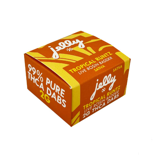 Jelly THC-A Live Rosin Badder - 2g Tropical Runtz (S)