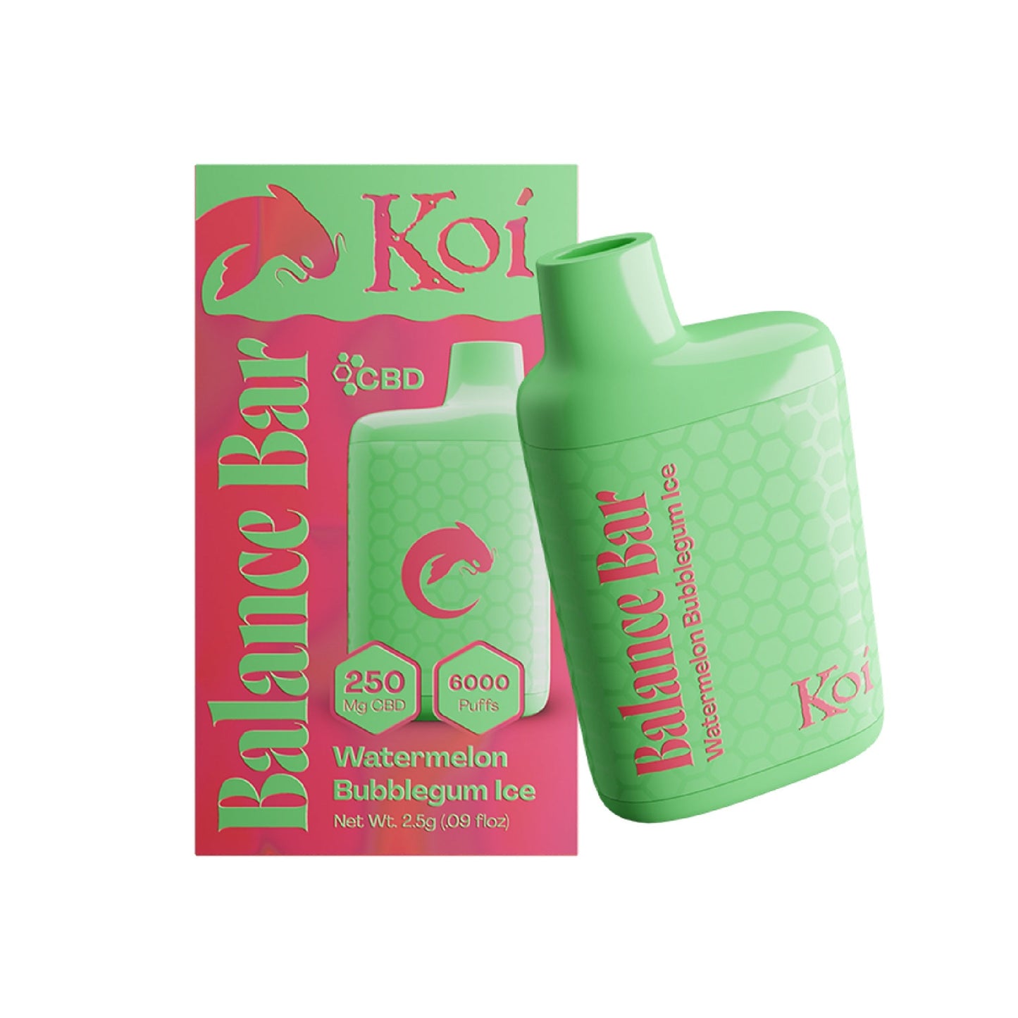 Koi Balance CBD Vaporizer - 250mg Watermelon Bubblegum Ice