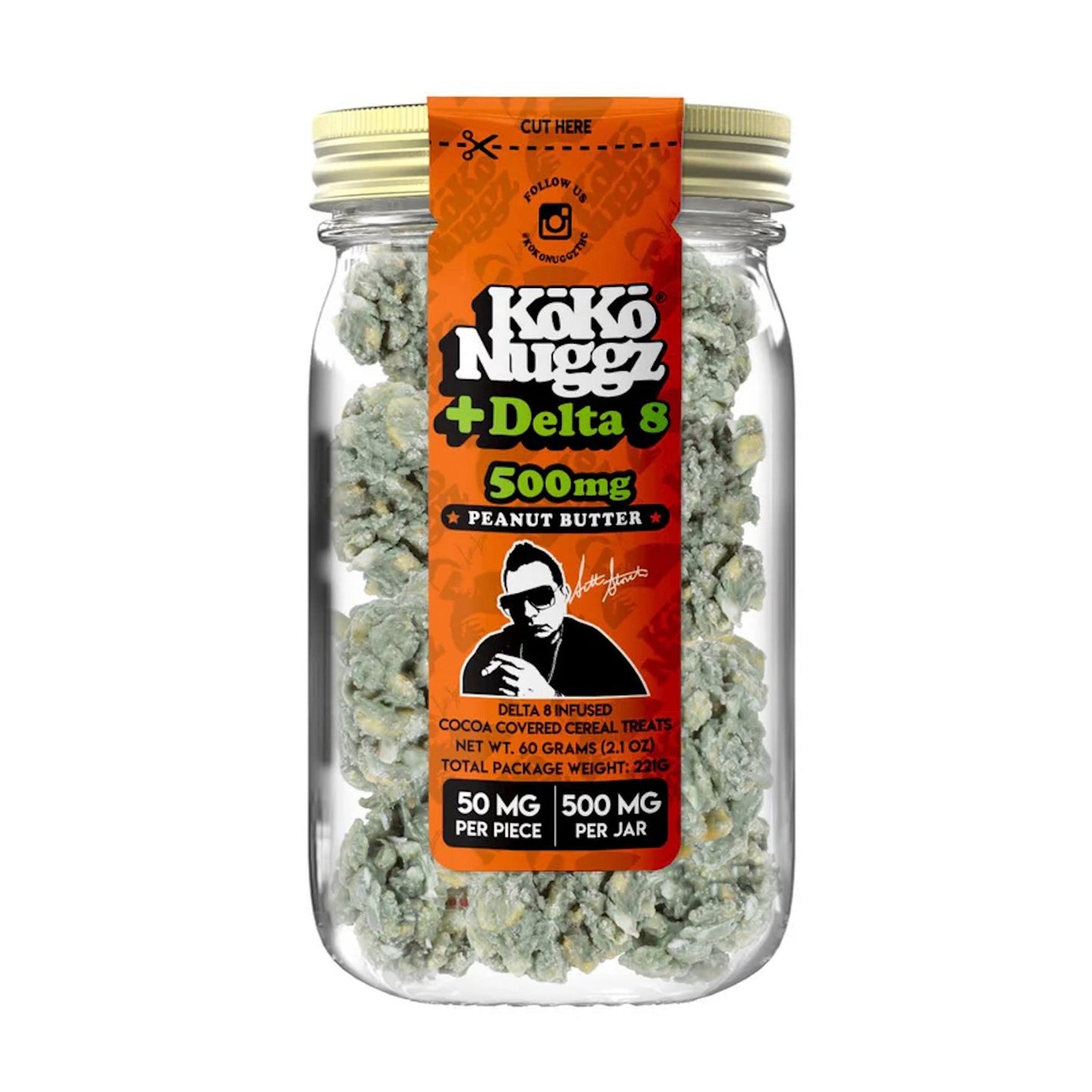 Koko Nuggz Delta 8 Cereal Treats Peanut Butter