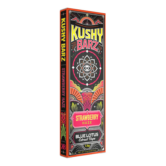 Kushy Barz High Potency Blue Lotus Extract Device - 1500mg Strawberry Haze