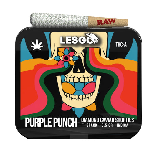 LESGO Diamond Caviar THC-A Mini Pre-Rolls - 5ct Purple Punch (I)