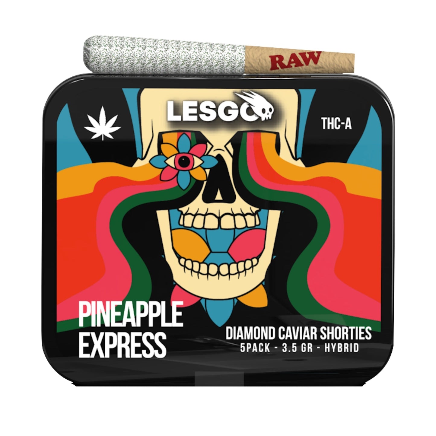 LESGO Diamond Caviar THC-A Mini Pre-Rolls - 5ct Pineapple Express (H)
