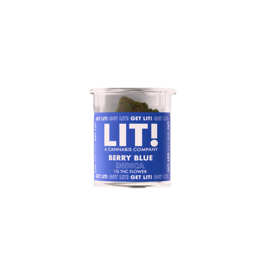 Lit! THC-A Flower - 1g Berry Blue