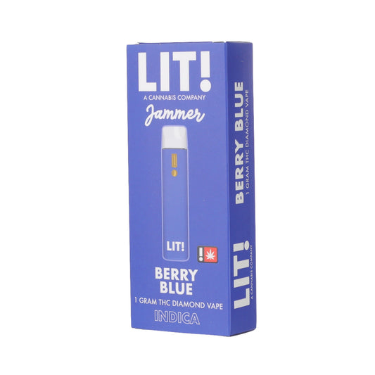Lit! THC-A Liquid Diamonds Vaporizer - 1000mg Berry Blue (I)