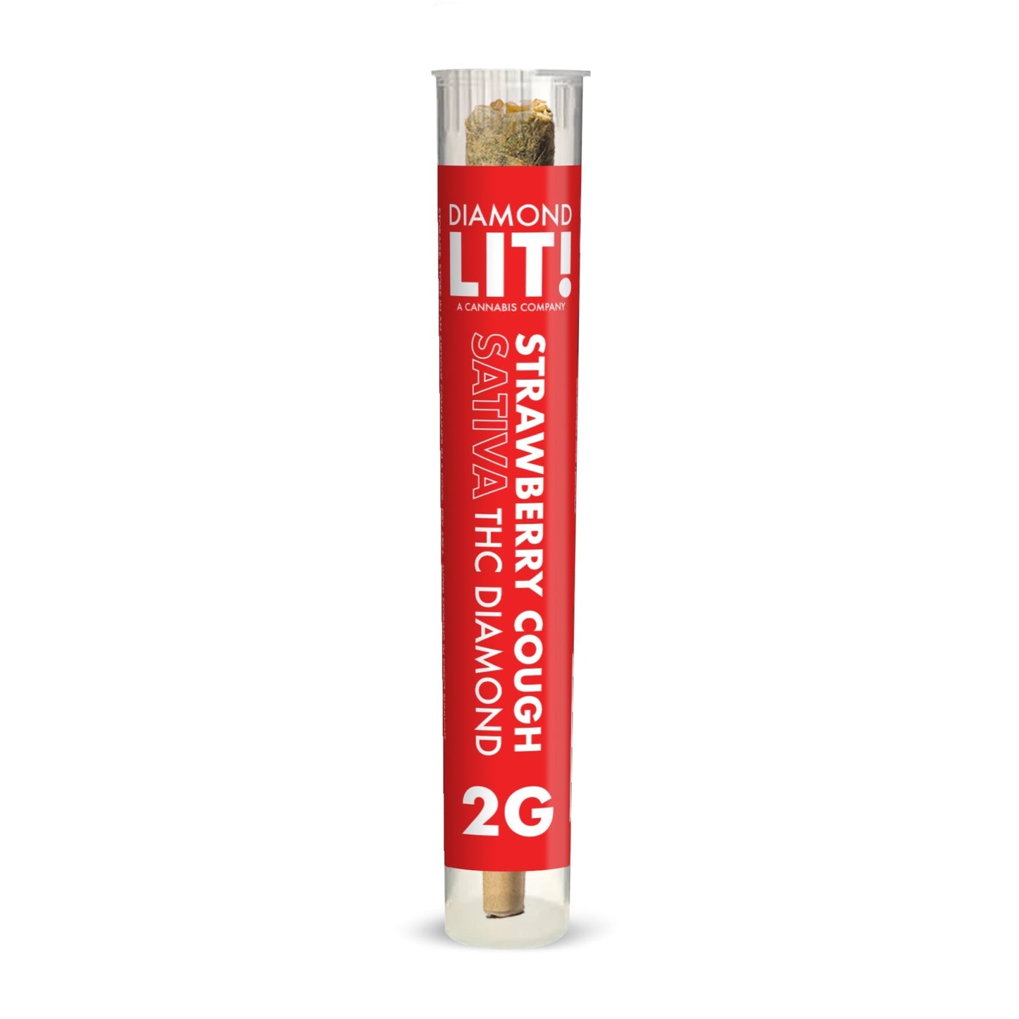 Lit! THC Diamond Infused Pre-Roll - 2g Strawberry Cough (S)