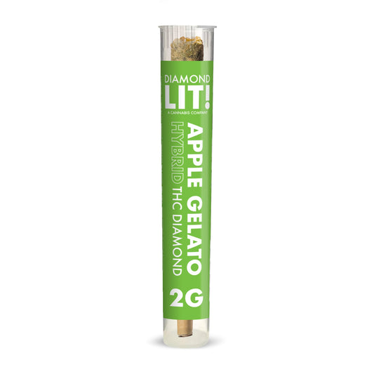 Lit! THC Diamond Infused Pre-Roll - 2g Apple Gelato (H)