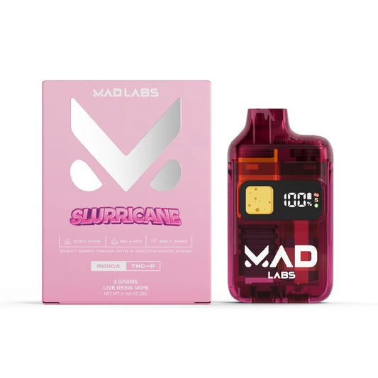MAD Labs Live Resin THC-P Device - 3000mg Slurricane / 1 Pack