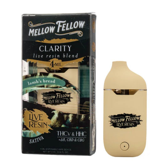 Mellow Fellow Live Resin Vaporizer - 4000mg Lamb's Bread
