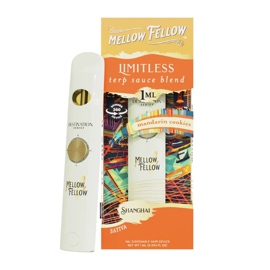 Mellow Fellow Terp Sauce Fidget Spinner Vape - 1000mg Limitless / Mandarin Cookies (S)