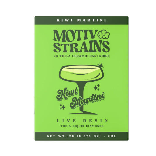 Motiv Strains Ceramic THC-A Cartridge - 2000mg Kiwi Martini (S)