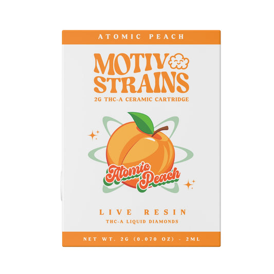 Motiv Strains Ceramic THC-A Cartridge - 2000mg Atomic Peach (I)