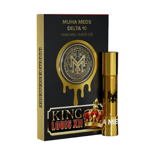Muha Meds Delta 10 Cartridge - 1000mg King Louie XIII (I)