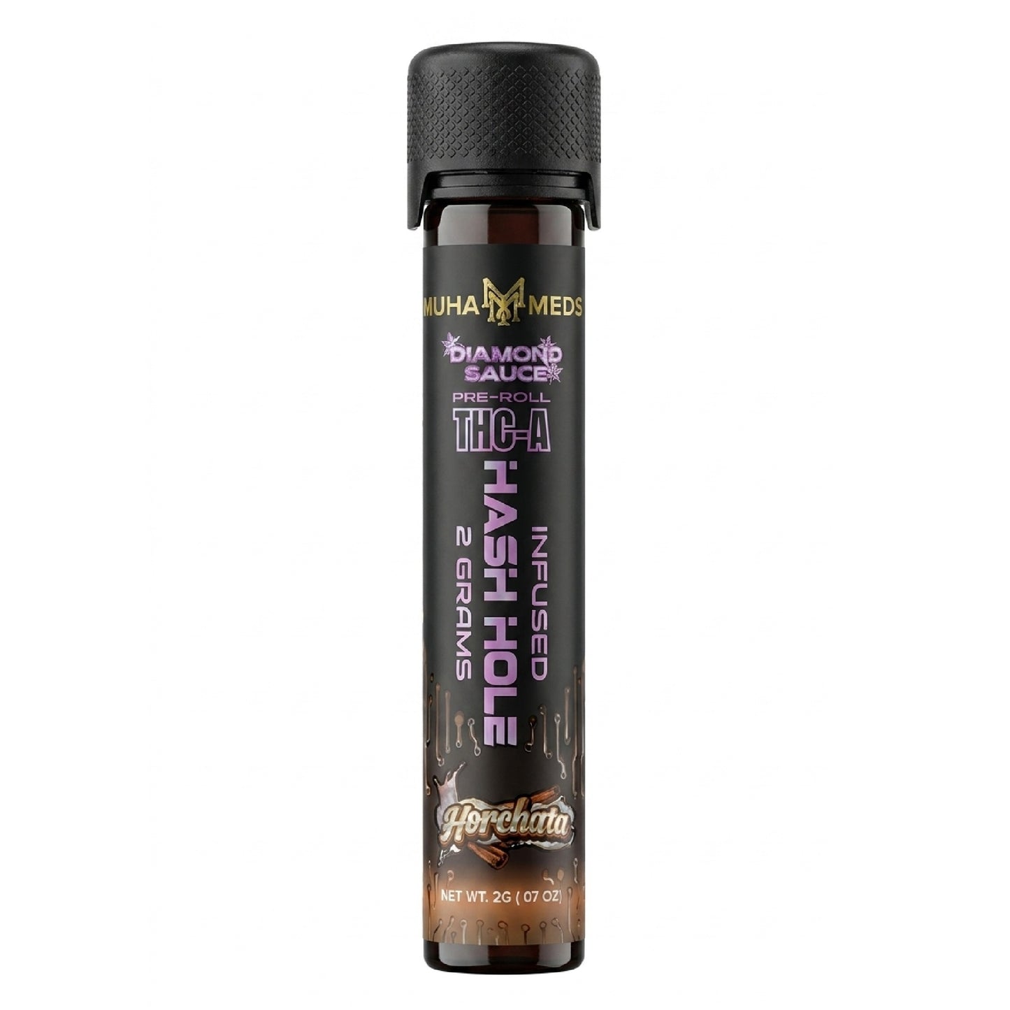 Muha Meds THC-A Diamond Sauce Infused Hash Hole - 2g Horchata (I)
