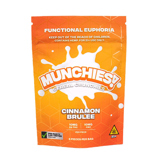 Munchies Fresh Baked Delta 9 Cereal Crunchies - 5ct Cinnamon Brulee