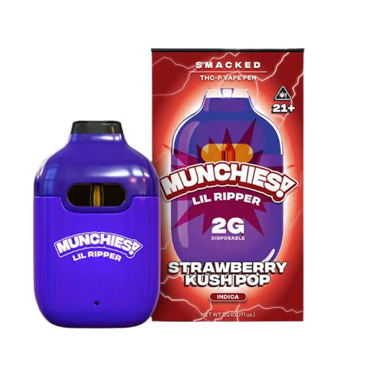 Munchies Lil Ripper Smacked THC-P Vaporizer - 2000mg Strawberry Kush Pop (I)