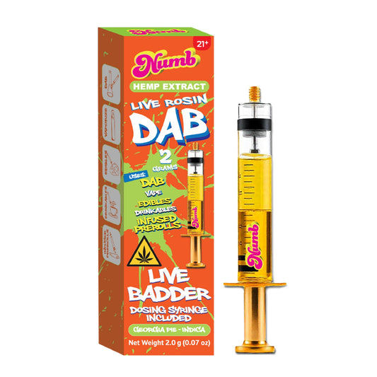 Numb Dab THC-A Rosin Syringe - 2000mg Georgia Pie